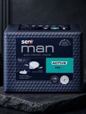 FREE w/ Purchase - SENI Man Active Light Bladder Control Guards (15 ct) - OSFM
